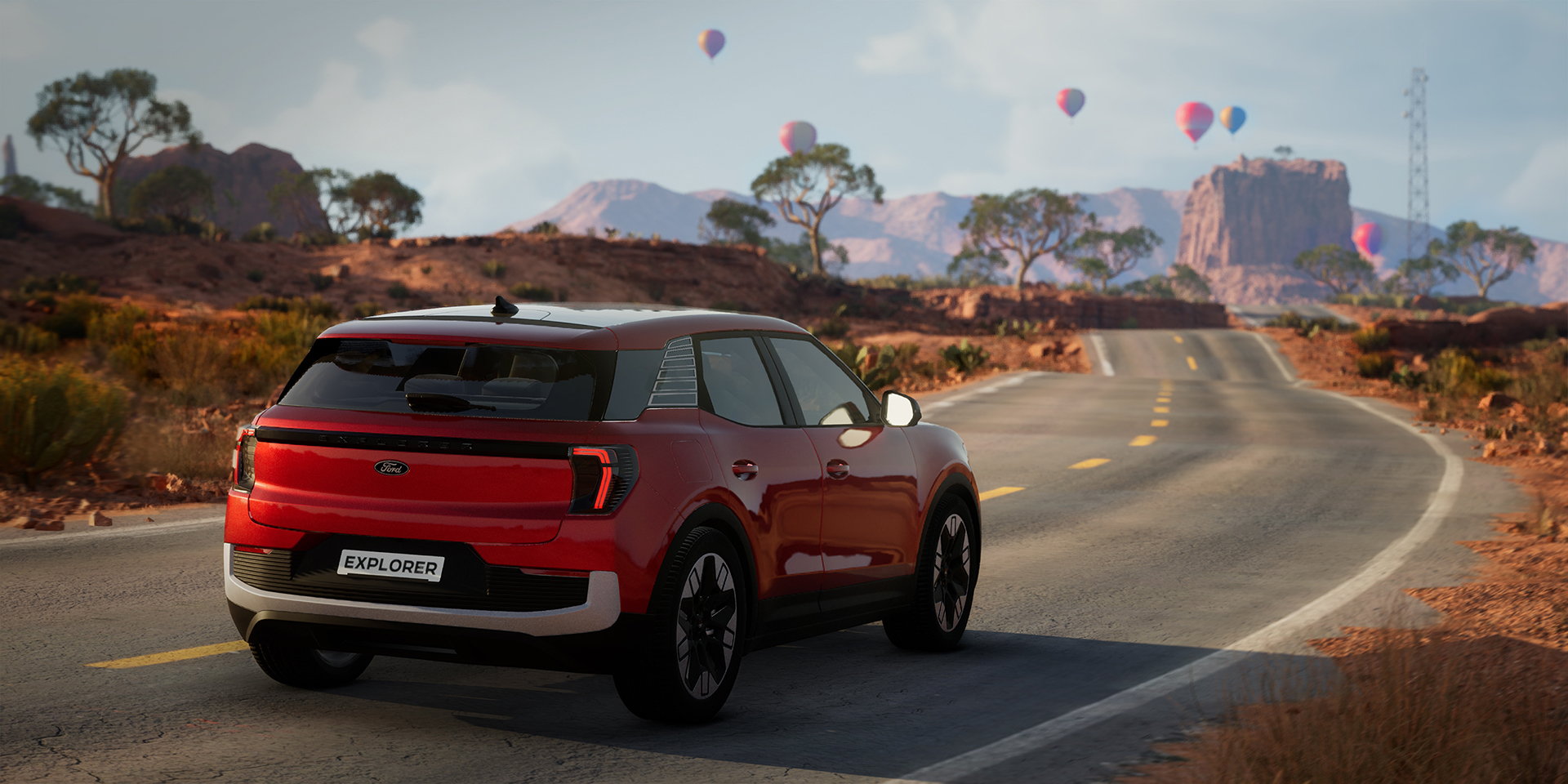 Ford Explorer Desert Scene Rear